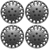 Streetwize Urban X Tornado Car Wheel Trim Set 15" Silver Set Of 4 Hub Cap Covers