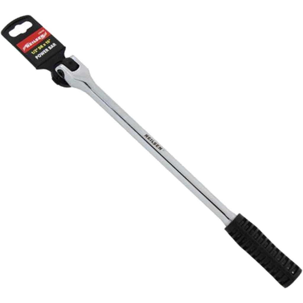 Neilsen Flexi Head Knuckle Power Breaker Bar Ratchet Wrench 1/2" Drive 15" Neilsen Flexi Head Knuckle Power Breaker Bar Ratchet Wrench 1/2" Drive 15"