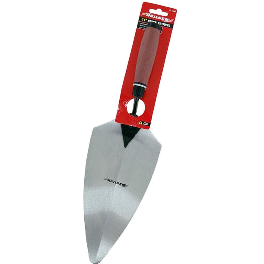 Neilsen Rubber Grip Brick Trowel Bricklaying Builder Plastering Cement 11" Neilsen Rubber Grip Brick Trowel Bricklaying Builder Plastering Cement 11"