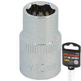 Neilsen 3/8" Drive Standard Shallow Square Metric Single Socket 10mm