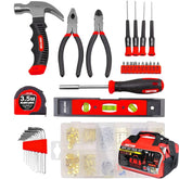 Dekton 30pc Diy Hammer Screwdriver Allen Keys Bit Holder Pliers Tool Kit Set