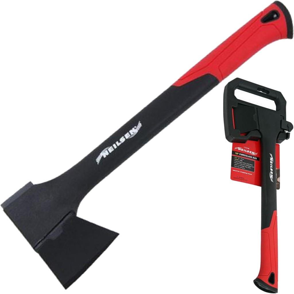 Neilsen Rubber Handle 600g Hatchet Chopper Axe Chopper Splitter Wood Camping Neilsen Rubber Handle 600g Hatchet Chopper Axe Chopper Splitter Wood Camping