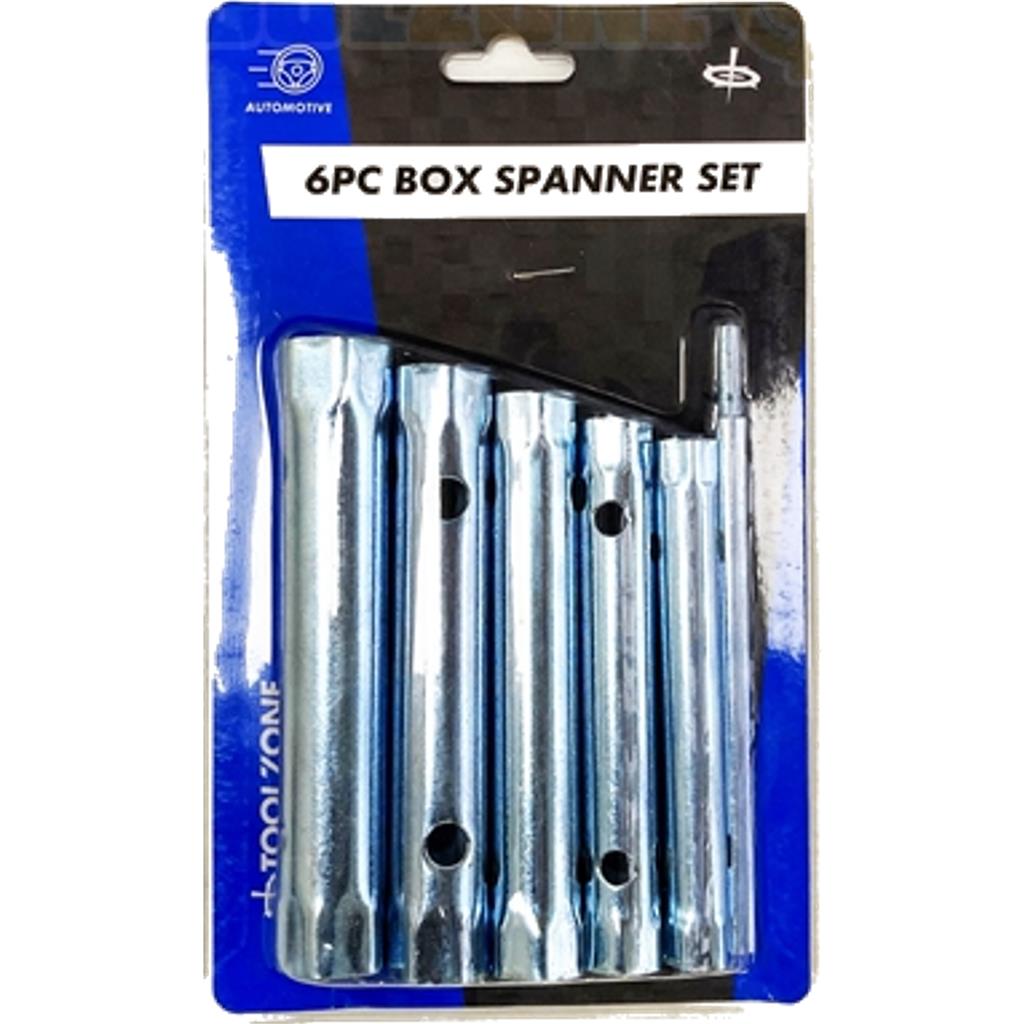 ToolZone 6pc Tubular Box Wrench Set Long Tube Spanner Plumber Mechanic 6mm-19mm ToolZone 6pc Tubular Box Wrench Set Long Tube Spanner Plumber Mechanic 6mm-19mm