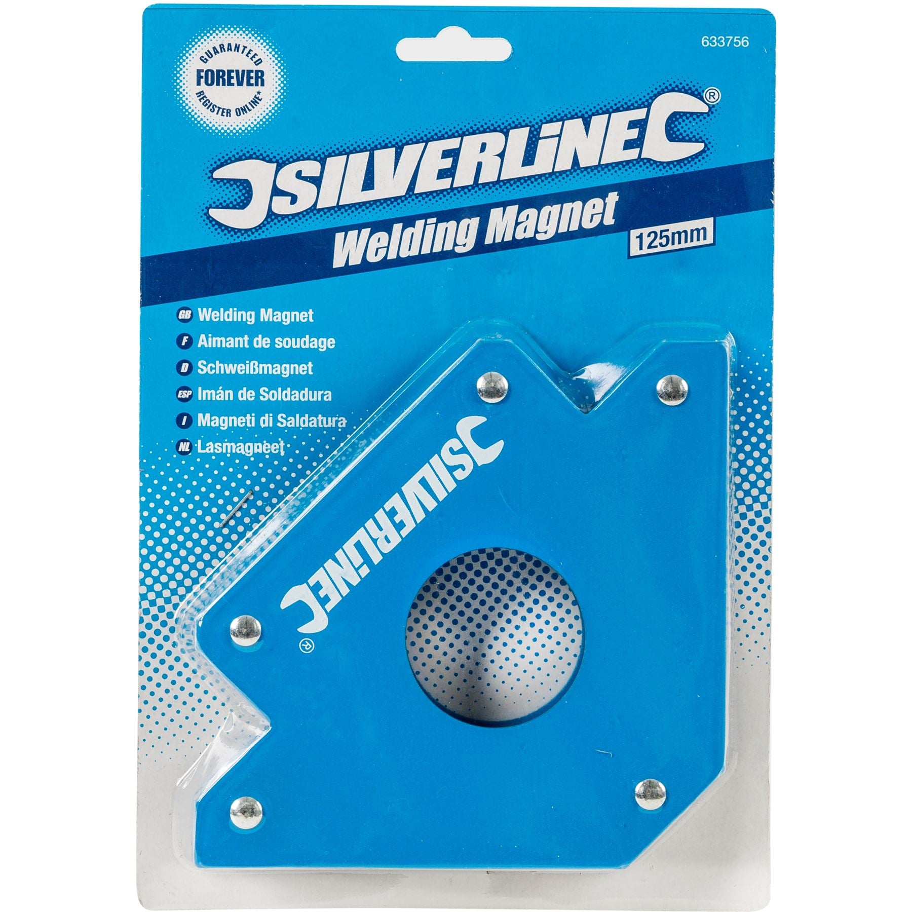 Silverline Welding Magnet Right Angle Square Holder Soldering Durable 75 - 125mm
