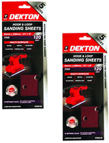 Dekton 1/3 Sanding Pads Rectangular Sheets 40 60 80 120 Or Mixed Grit 93 x 230mm