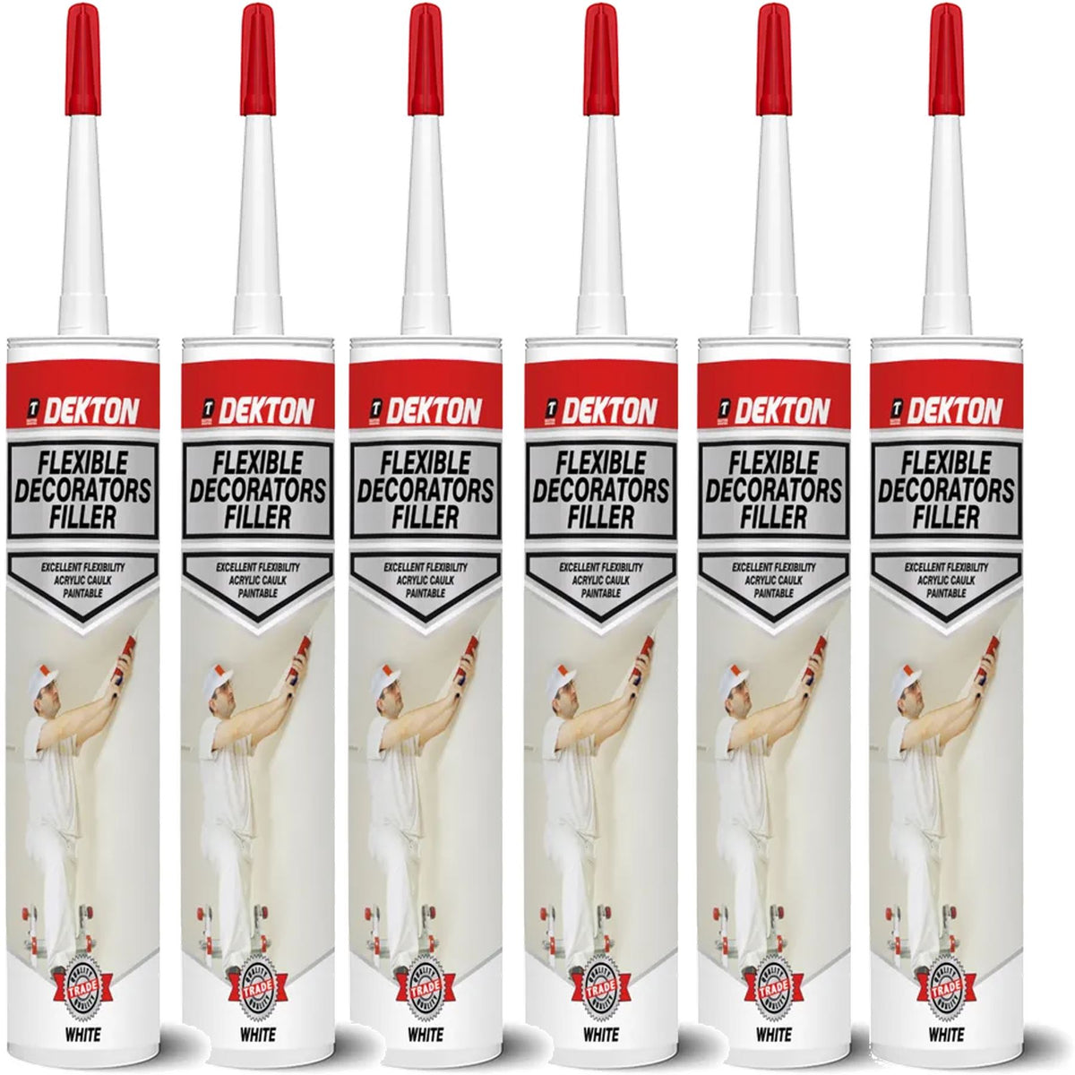 Dekton Decorators Caulk Filler Grab Tack Adhesive Mastic Glue Strong Bond 290ml