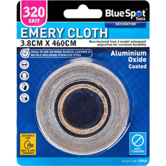 BlueSpot Wet And Dry Emery Cloth Abrasive Sandpaper 3.8cm x 460cm 320 Grit