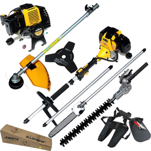 Jobsite 52cc 4 in 1 Petrol Multi-function Garden Strimmer Hedge Cutter Set