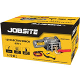 Jobsite 12v 2000lbs Electric Winch Recovery Off Road Wireless Vehicle Puller