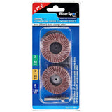 BlueSpot 6pc 50mm Sanding Disc Set Aluminium Oxide Grit Drill Tool For Dremel