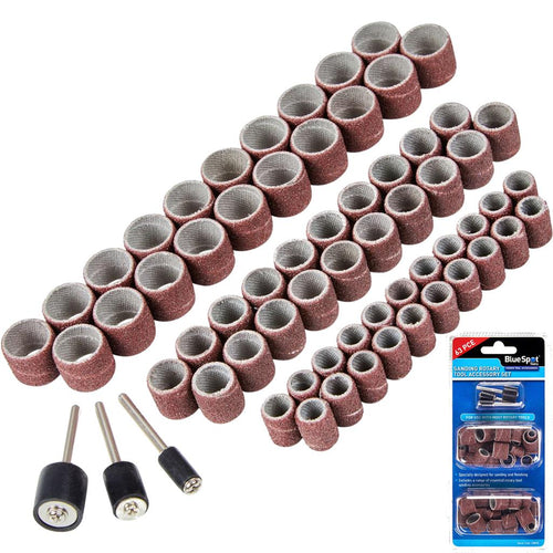 BlueSpot 63pc Dremel Rotary Tool Accessory Set Sanding Polishing Grinding Drill