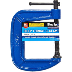 BlueSpot Deep Throat G Clamp Cast Iron Clamp Wood Working Welding Tools 2.5"63mm