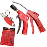 Neilsen 3pc Air Line Blow Gun Nozzle Compressed Duster Tool Set For Compressor