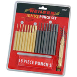 Neilsen 18pc Pin Punch Set Hand Tools Mechanical Metal Holes Drill Punches