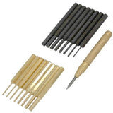 Neilsen 18pc Pin Punch Set Hand Tools Mechanical Metal Holes Drill Punches