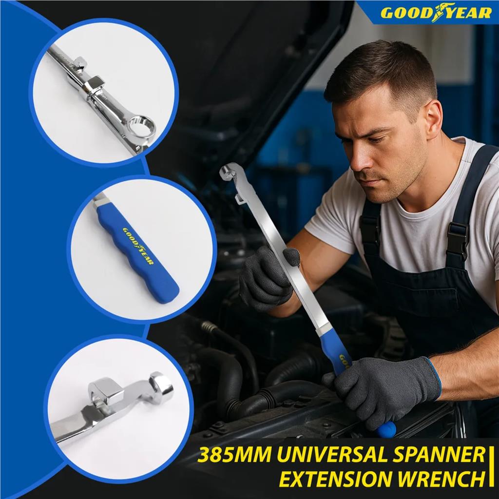 Goodyear Spanner Extender 385mm Power Breaker Bar Wrench Extension Tool
