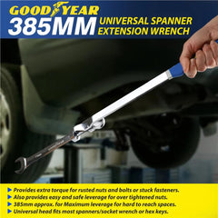 Goodyear Spanner Extender 385mm Power Breaker Bar Wrench Extension Tool