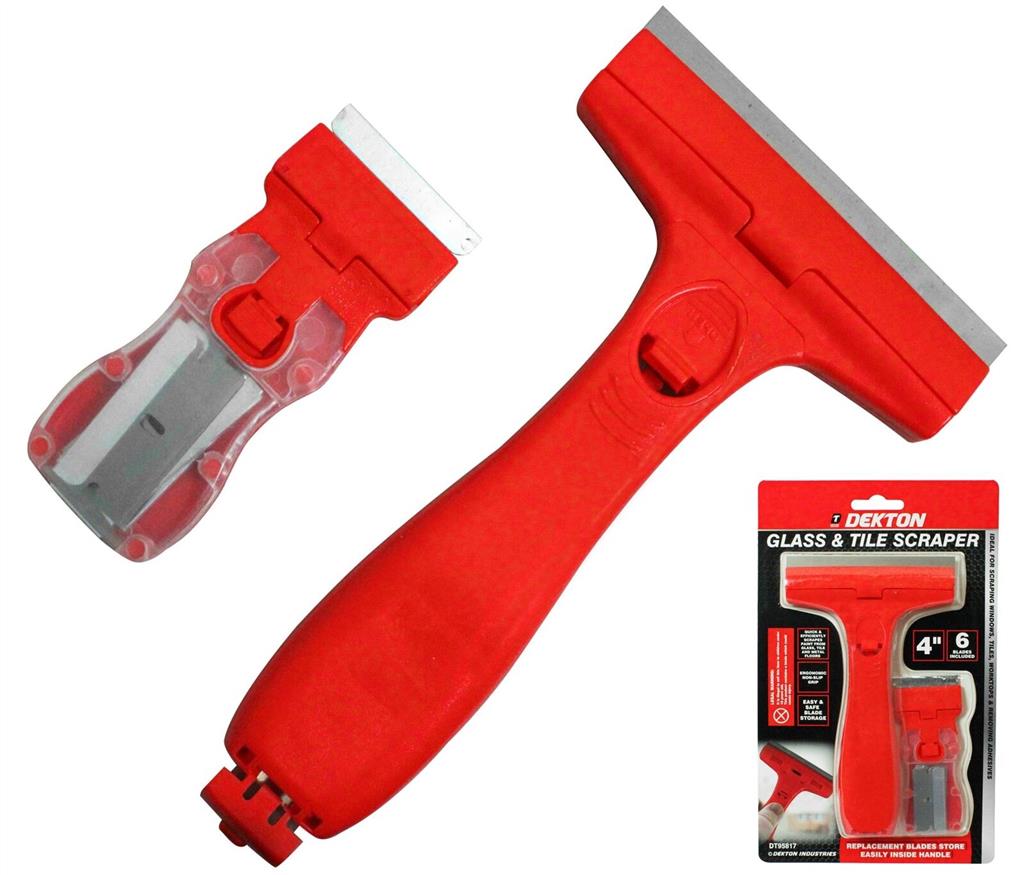 Dekton 2 Pc Window Razor Scraper Set 12 Blades Hand Tool Clean Paint Remover