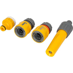 Hozelock 4pc Garden Water Hose Pipe Tap Adapter Connectors Nozzle Home DIY Set