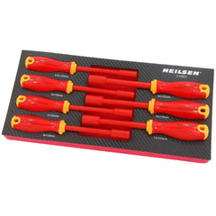 Neilsen 7pc Vde Hex Nut Driver Insulated Electrical Tool Screwdriver 5.5mm-13mm