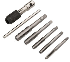 Bluespot 6pc Tap Set Chuck Set Metric  M6 M7 M8 M10 & M12 Steel Thread Cutter