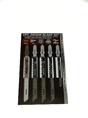 5 or 10 pc Wood Jigsaw Blades to fit Bosch Dewalt Makita Hitachi Festool