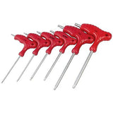 6pc Anti Tamper Security Torx Star Or Hex Allen Key Set T-handle Long Arm Keys