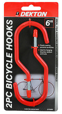 Storage Hooks General Purpose  Double Utility Tool Bike Clip Grip Shed Garage