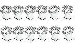 12 Pairs Work Gloves Safety Latex PU Nitrile  Black White Orange Grey Red