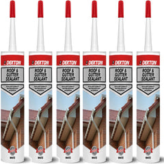 Dekton Roof & Gutter General Purpose Waterproof Silicone White Sealant