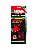 Dekton 1/3 Sanding Pads Rectangular Sheets 40 60 80 120 Or Mixed Grit 93 x 230mm