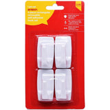 Amtech White Plastic Self Adhesive Strong Sticky Removable Wall Door Hooks