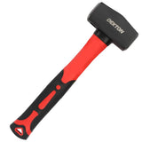 Dekton Club Lump Stoning Hammer Hardened Steel Head Fibreglass Handle 1Kg