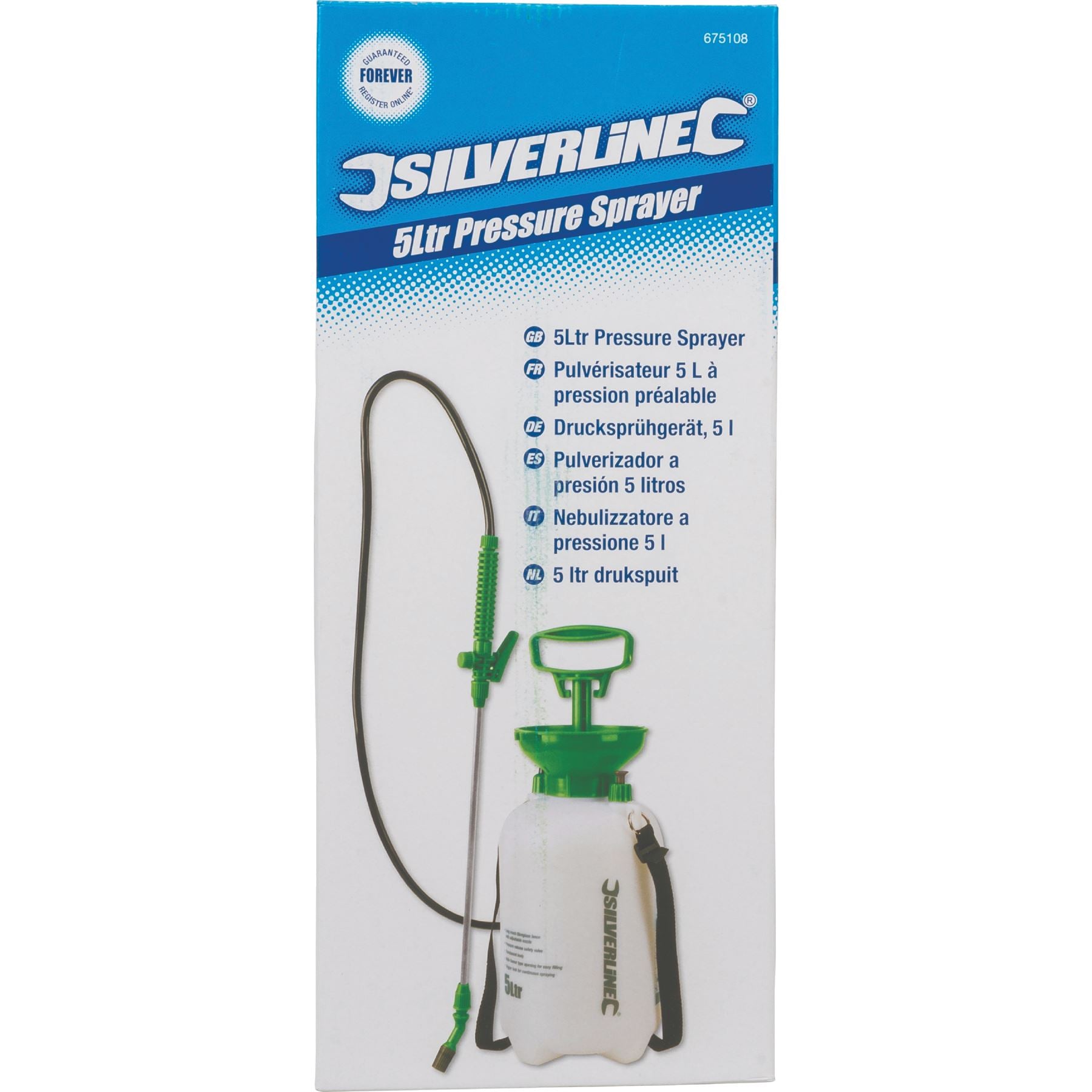 Silverline Pressure Sprayer 5L 8L 10L Garden Lawn Pump Spray Fertilizer Weeds