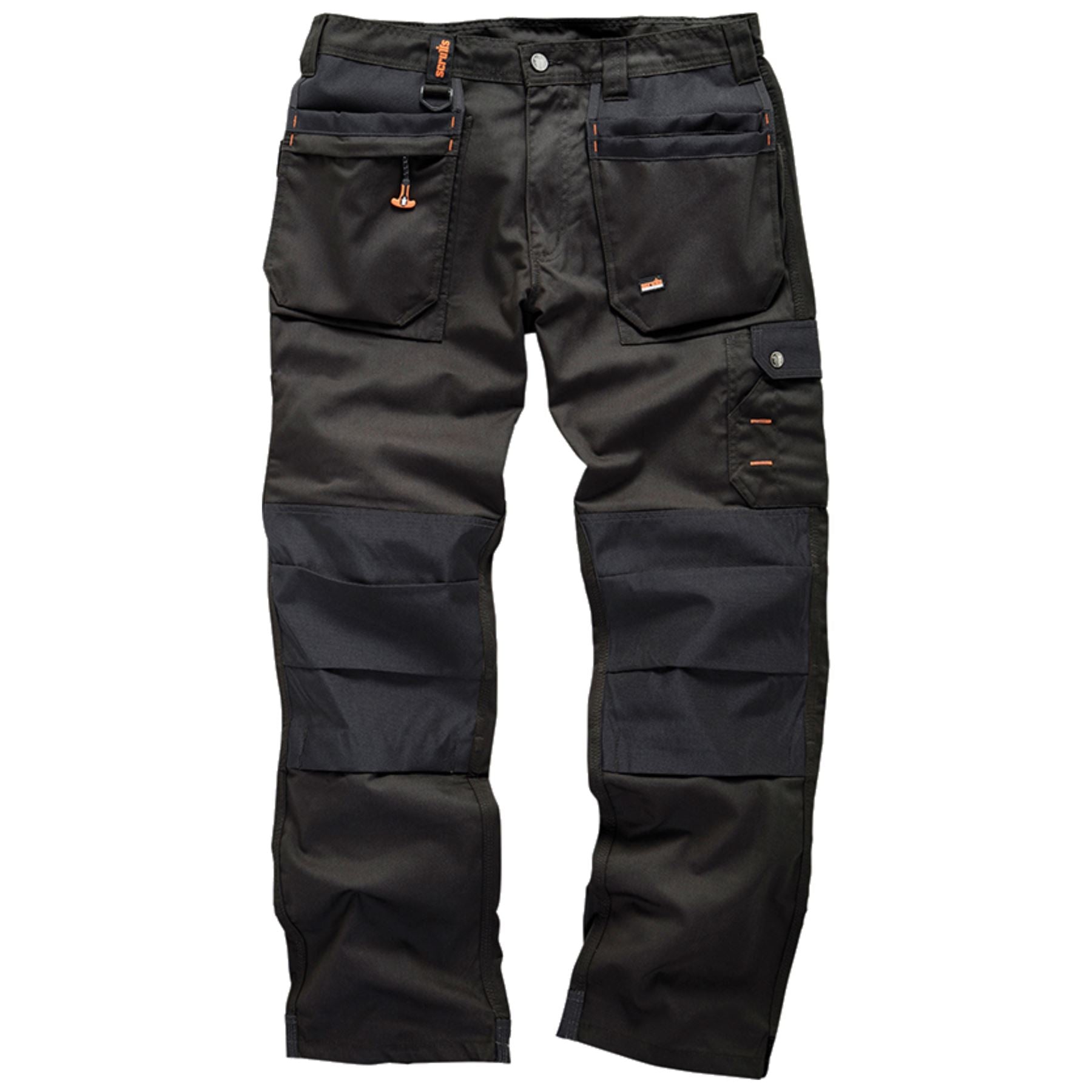 Scruffs Worker Plus Work Trousers Black Navy Cargo Combat Hard Wearing Trouser