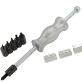 Neilsen 10pc Sliding Slide Hammer Puller Extractor Adaptors M12 Thread Set 290mm