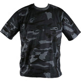 Kombat UK Mens Tactical Army Military Plain Camouflage Crew Neck T Shirt