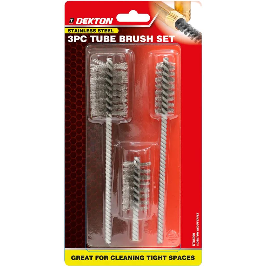 Neilsen Hole Cleaning Rust Removal Set Pipe Tube Cleaning Brush Brushes 3pc