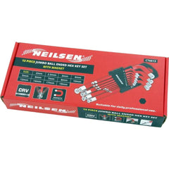 Neilsen 13pc Long Jumbo Metric Ball Point Hex Allen Alan Key Set 2mm - 19mm