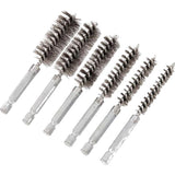 Cannon Tools 6pc Stainless Steel Wire Brush Set 1/4" Hex Drive
