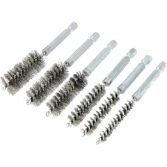 Cannon Tools 6pc Stainless Steel Wire Brush Set 1/4" Hex Drive