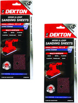 Dekton 1/3 Sanding Pads Rectangular Sheets 40 60 80 120 Or Mixed Grit 93 x 230mm