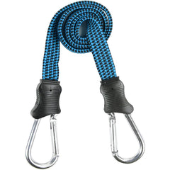 Dekton 72" Flat Bungee Cord With Carabiner Hook Clip 10mm Elastic Tie Down