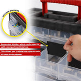 Dekton 19 Compartment Box Storage Tool Organiser Case Screw Nail Nut Bolt