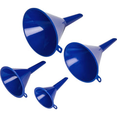 BlueSpot 4 Piece Multipurpose Oil Petrol Fuel Fluid Transfer Pouring Funnel Set