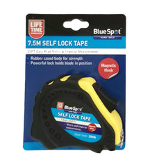 BlueSpot Tape Measure Magnetic Tip Auto Lock Imperial Metric Scale 5, 7.5 Or 10m
