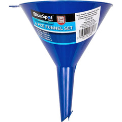 BlueSpot 4 Piece Multipurpose Oil Petrol Fuel Fluid Transfer Pouring Funnel Set