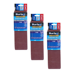 Bluespot Sanding Belts Assorted Grit Paint Removal Belt Sander 75mm X 533mm