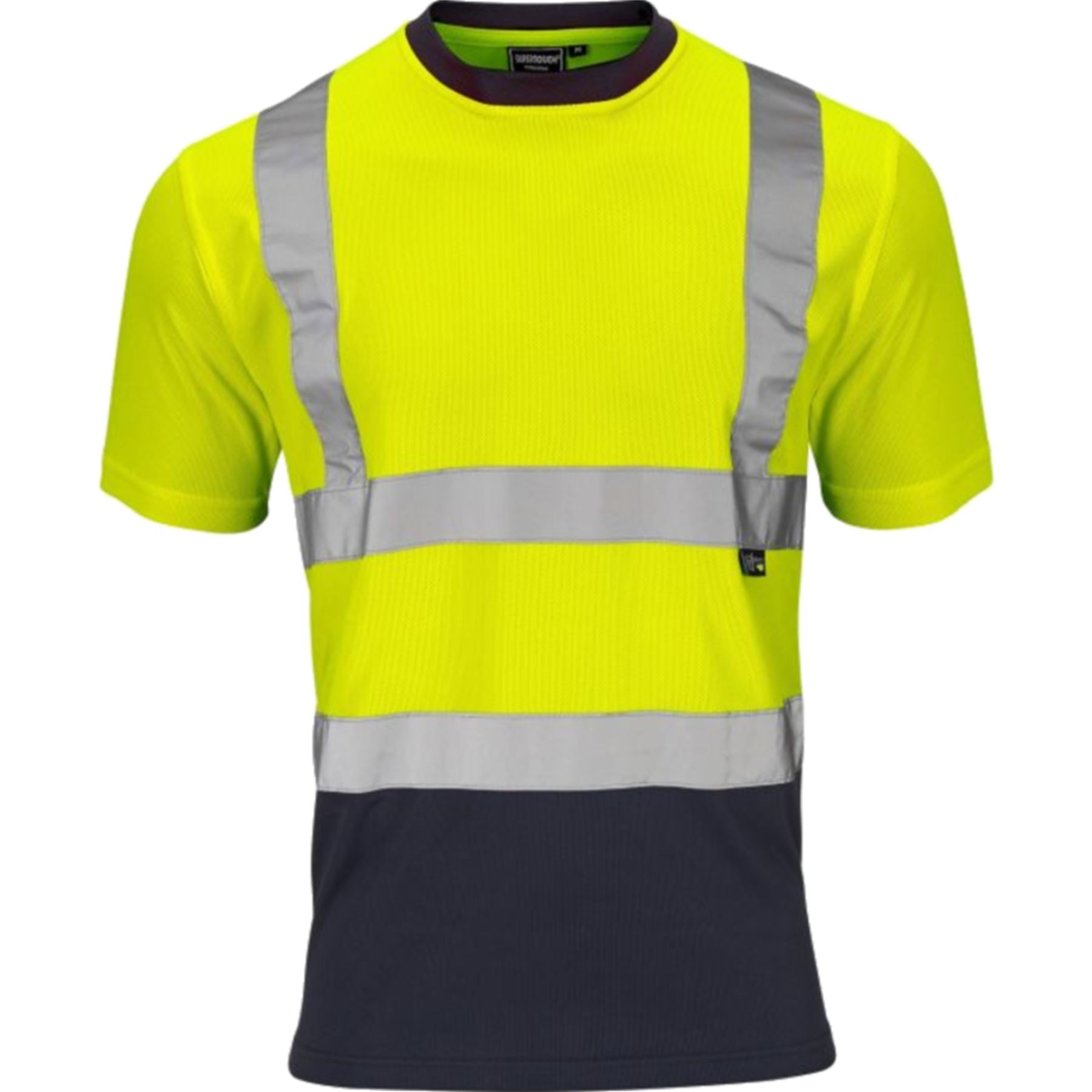 SuperTouch Work Hi Vis Viz Yellow Orange Black High Visibility Workwear T Shirt