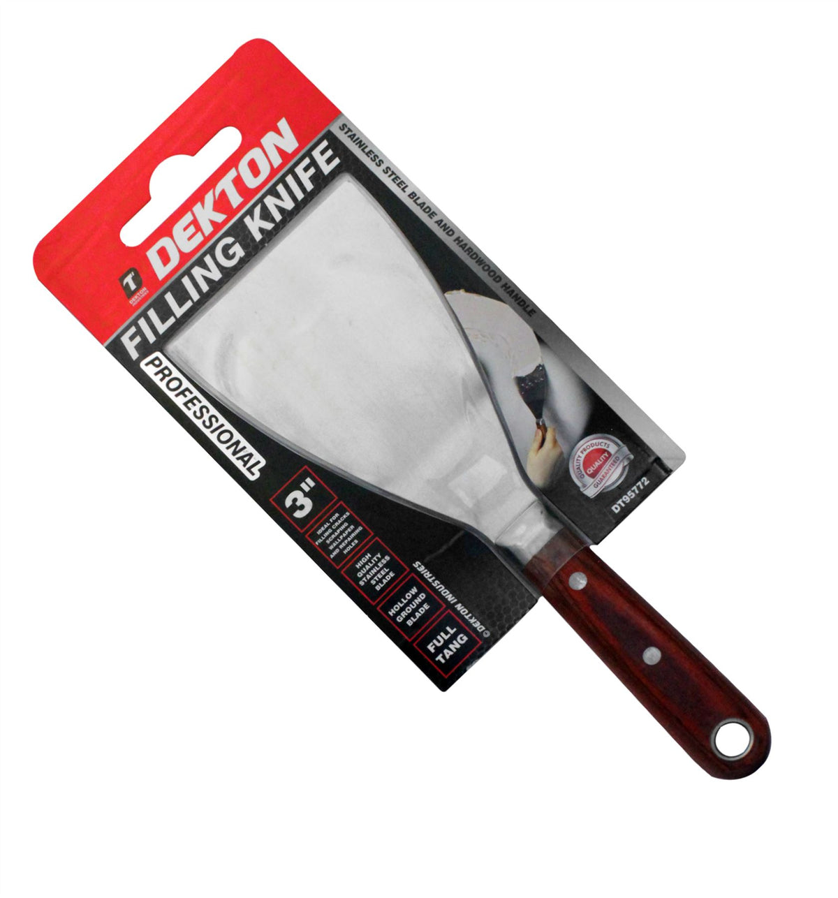 Dekton Stainless Steel Wallpaper Paint Stripper Filling Putty Knife Tang Scraper